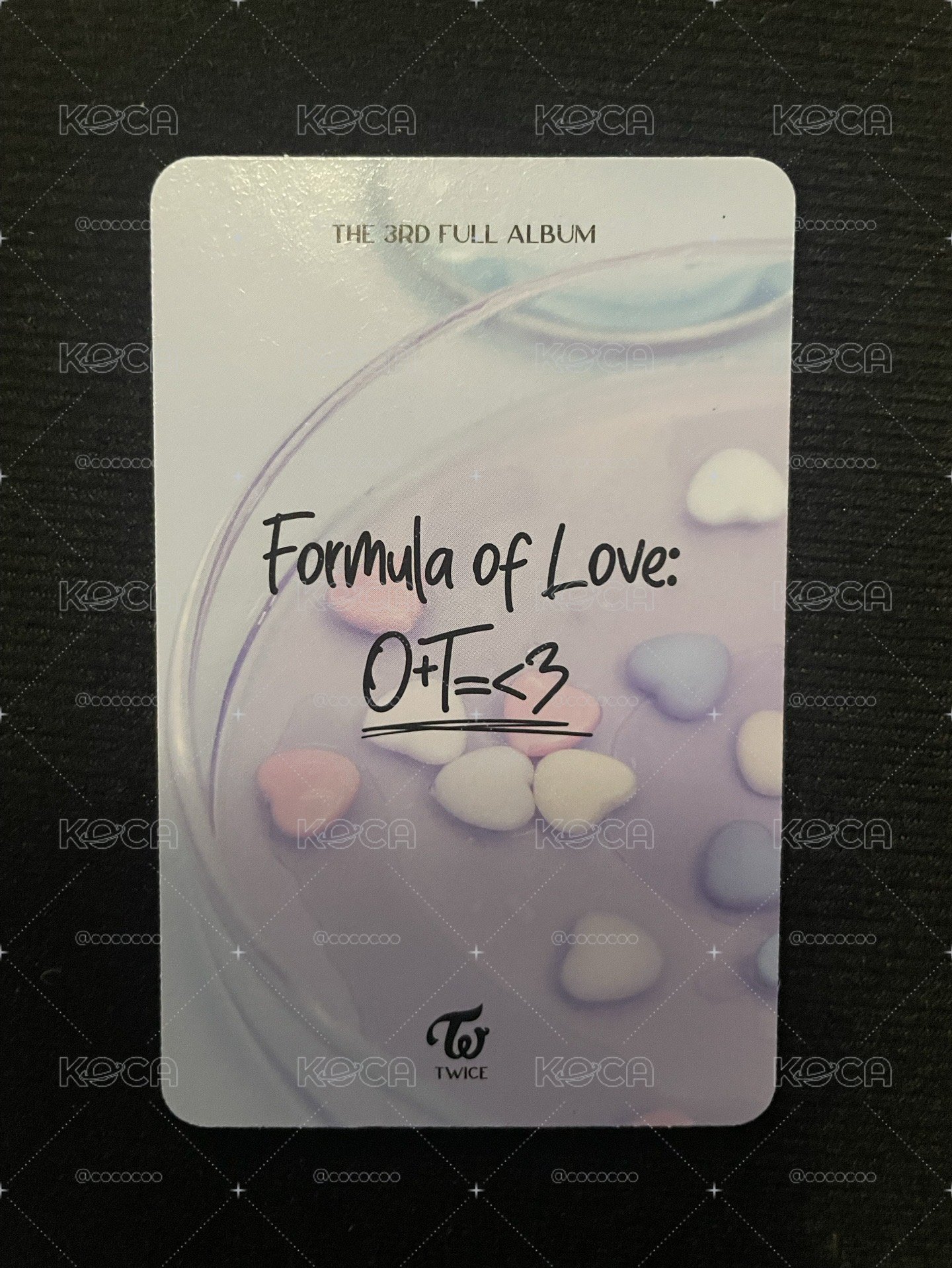 Formula of love:O+T=<3 Sana 專輯卡