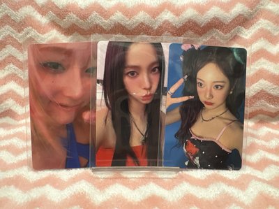 小卡／aespa／Hot mess／Karina 柚、Winter 冬、NINGNING 寧／HMV特典卡、專卡