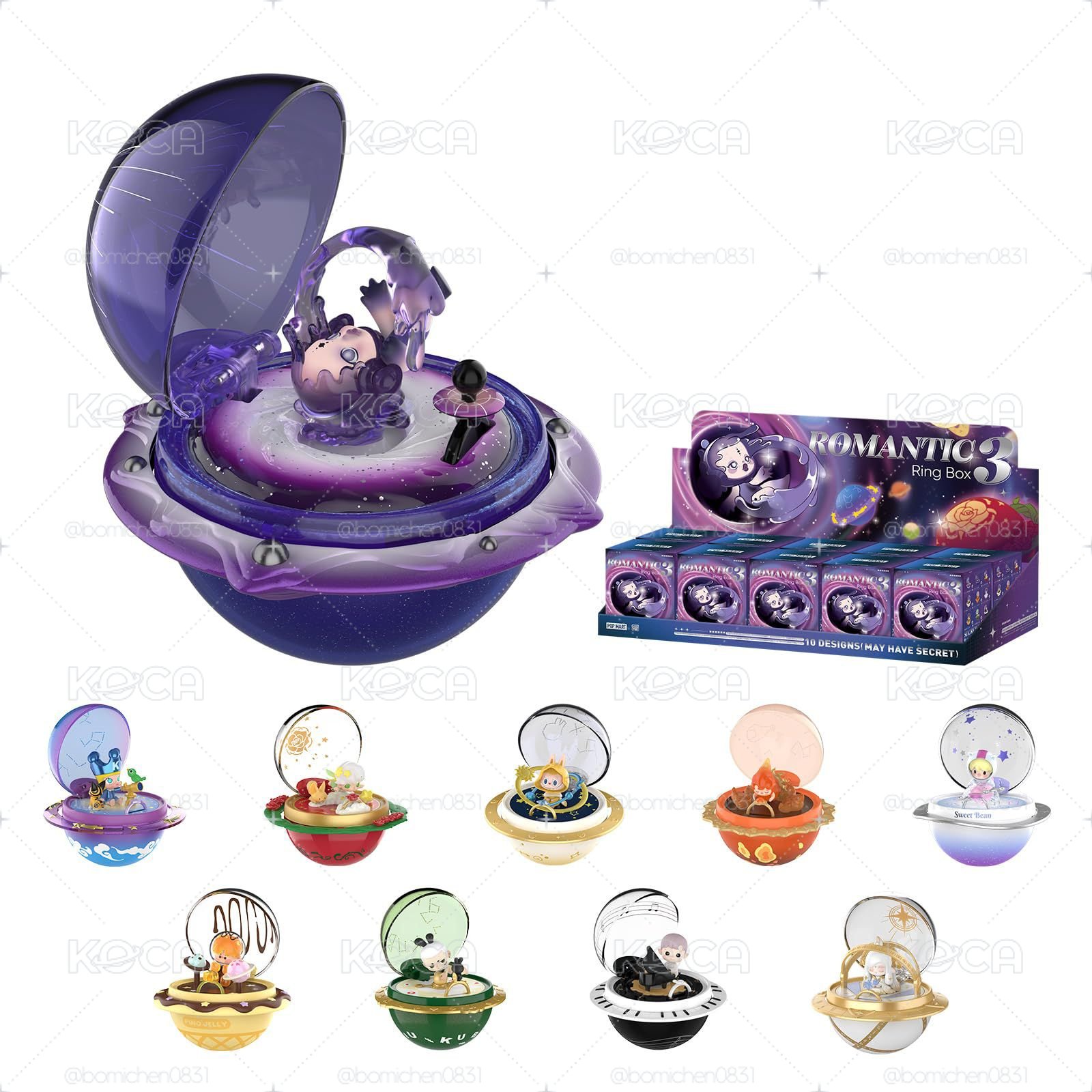 現貨 泡泡瑪特 POP MART 浪漫指尖系列3場景手辦 Romantic Ring Box3
