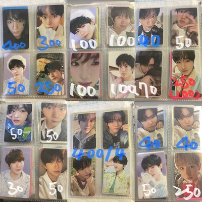 售NCT WISH小卡（價格在圖上）