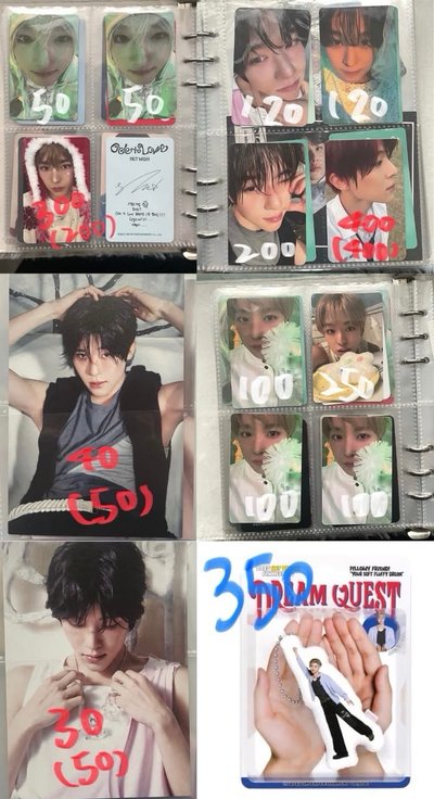 售NCT WISH小卡（價格在圖上）