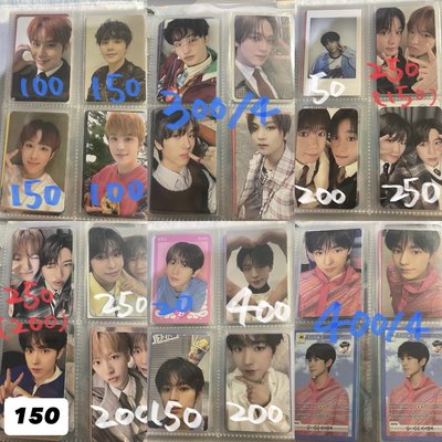 售NCT小卡（多NCT WISH價格在圖上）