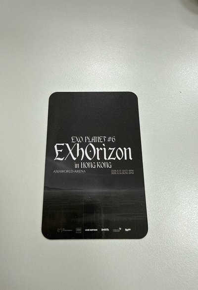 EXO勉香港入場卡🐰
