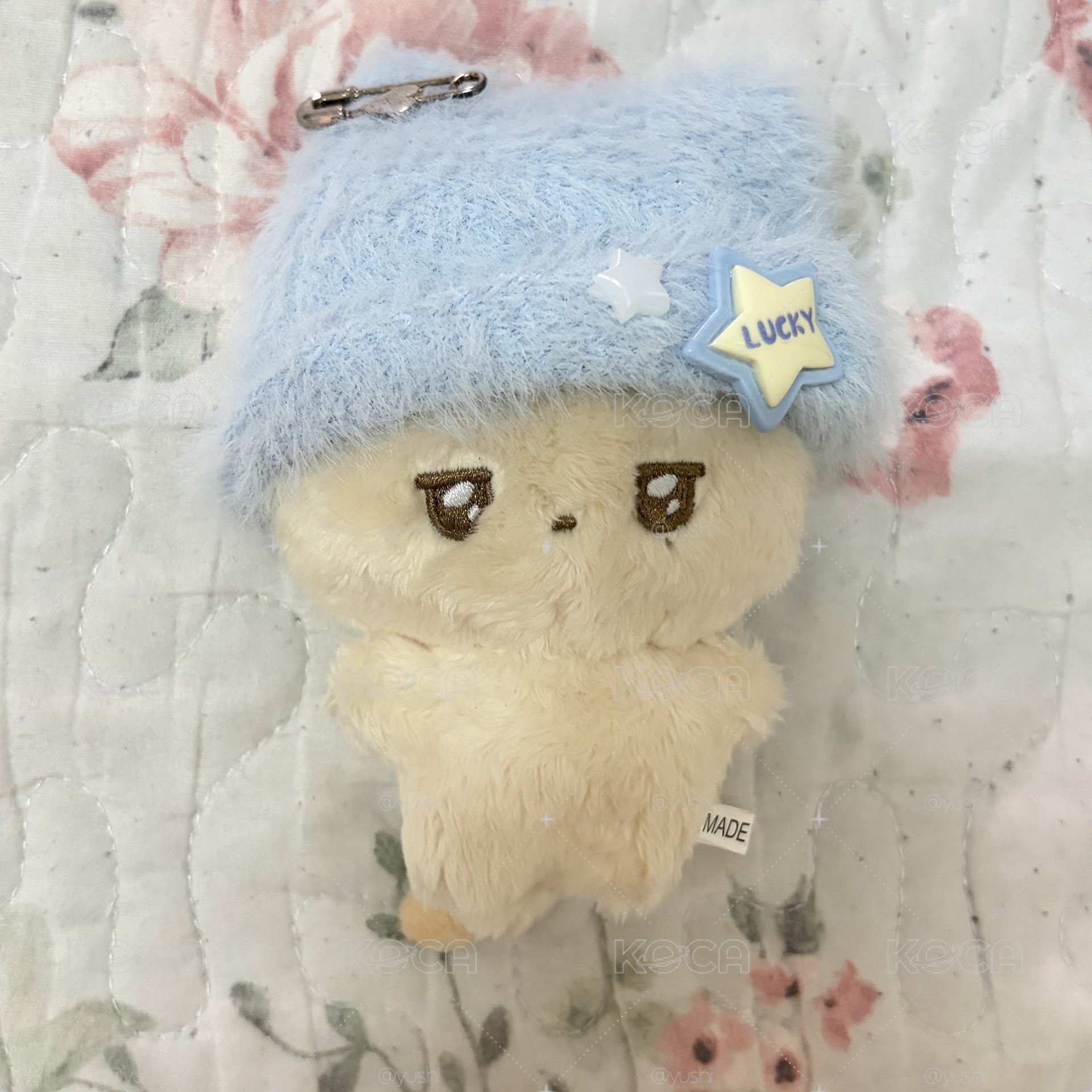 Lucky 藍色貓耳毛帽 現貨