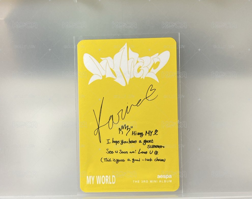 柚 MY WORLD bn 專輯卡 