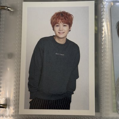 bts suga二期會員禮 大小卡一套