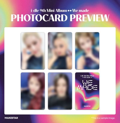 【即購入可】i-dle we made makestar 特典 トレカ SHUHUAWe made小卡】【預購】i-dle 迷你9輯Makestar特典卡可指定- KOCA