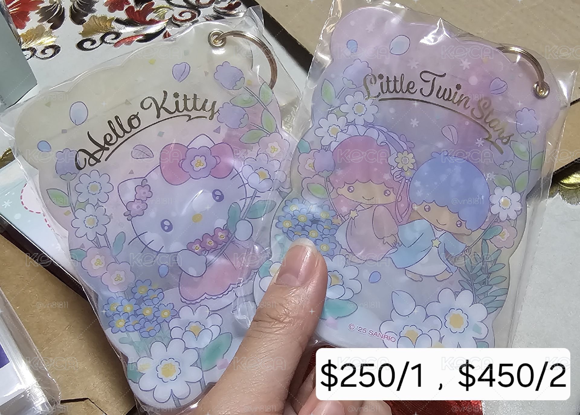 三麗鷗花園系列 盲抽票卡夾 卡套 Kitty 雙子星