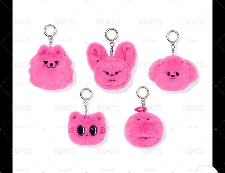 TXT 迷八 火龍果 大頭吊飾PPULBATU FACE KEYRING