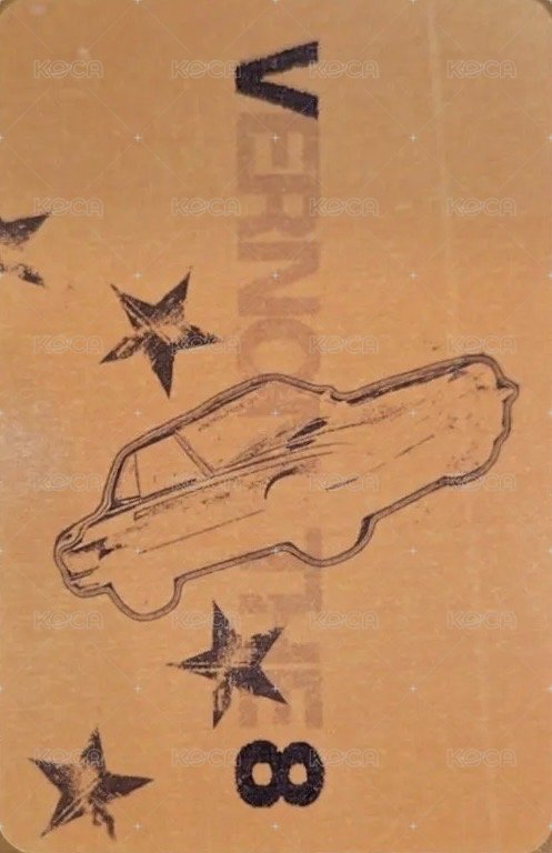 ‘V8’ REV ver. 專輯卡  背面
