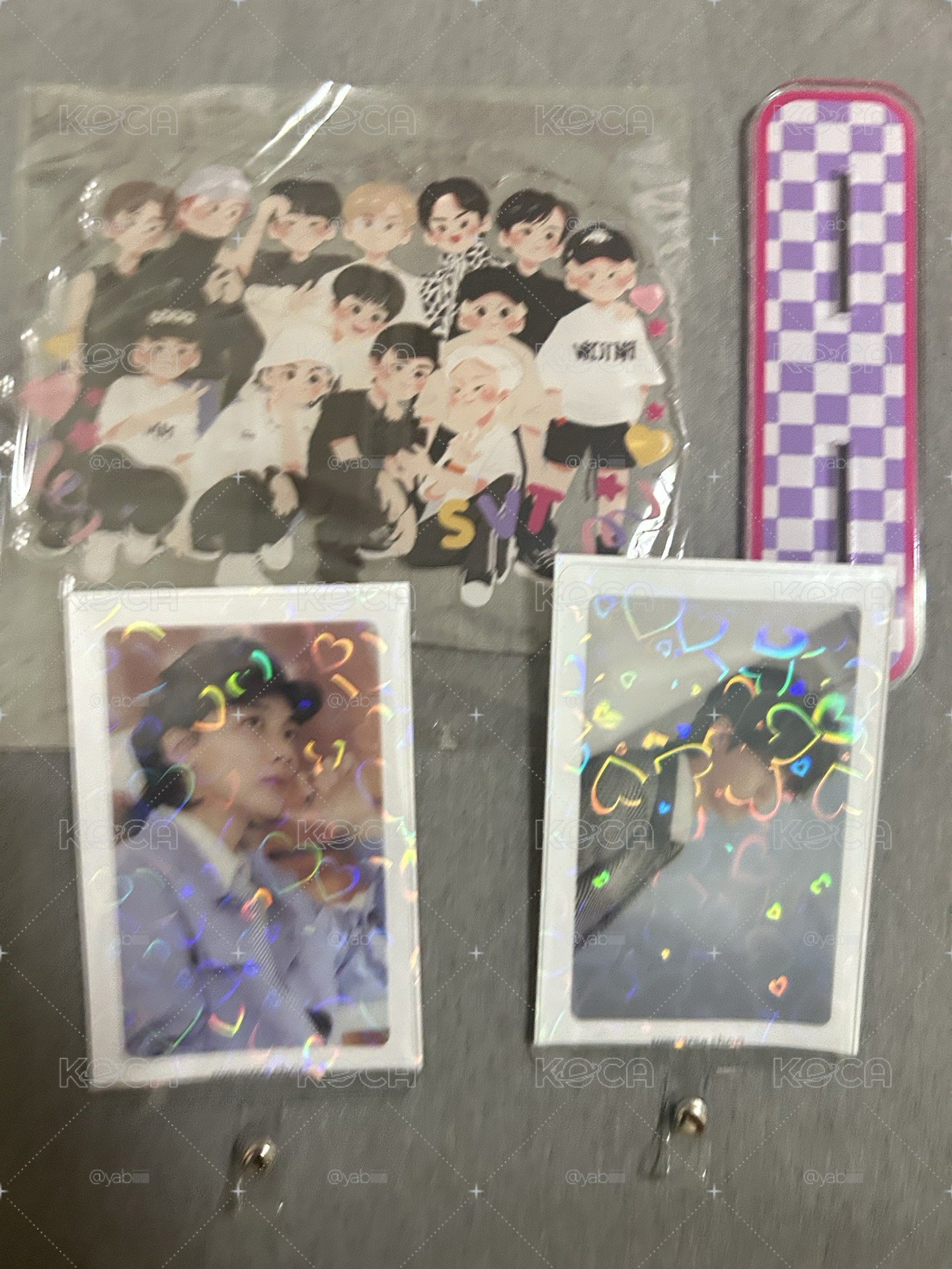 SEVENTEEN S.Coups 淨漢 手機掛繩墊片 贈立牌