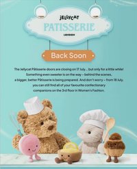 法國限定 The Jellycat Pâtisserie doors are closing on 17th July... but only for a little while!