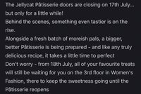 The Jellycat Pâtisserie doors are closing on 17th July... but only for a little while!