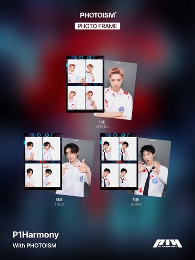 P1Harmony 26FM X photoism 人生四格卡 代印 1組兩張