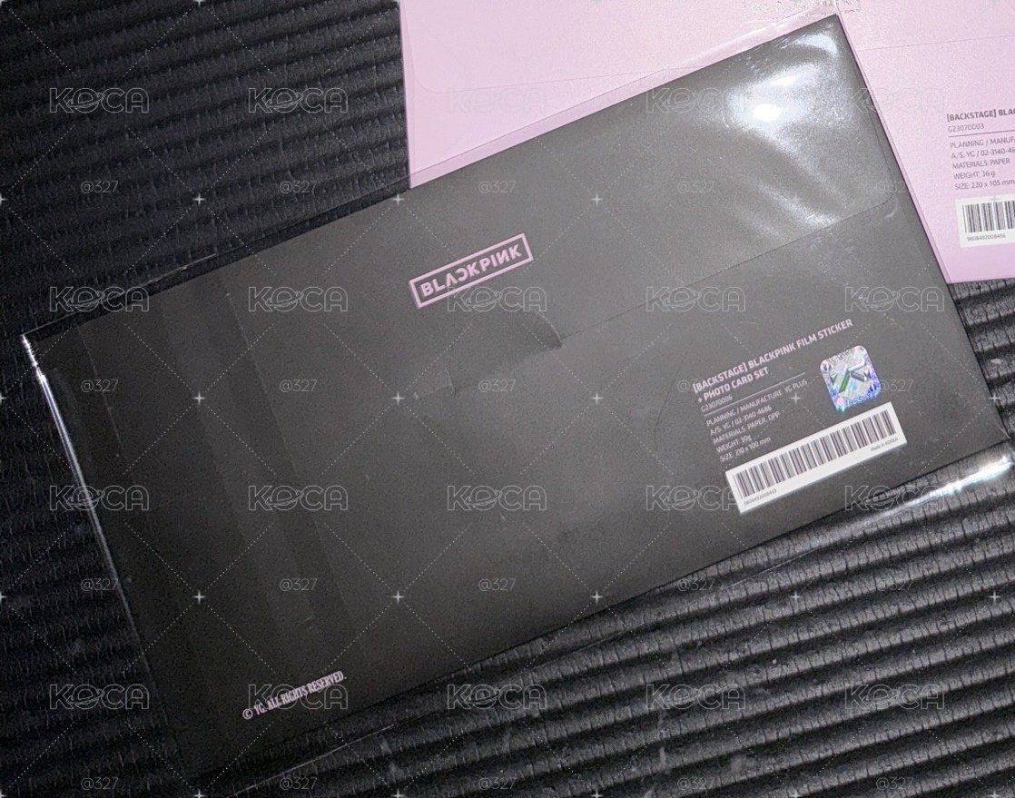 BLACKPINK 二巡膠卷底片貼紙小卡