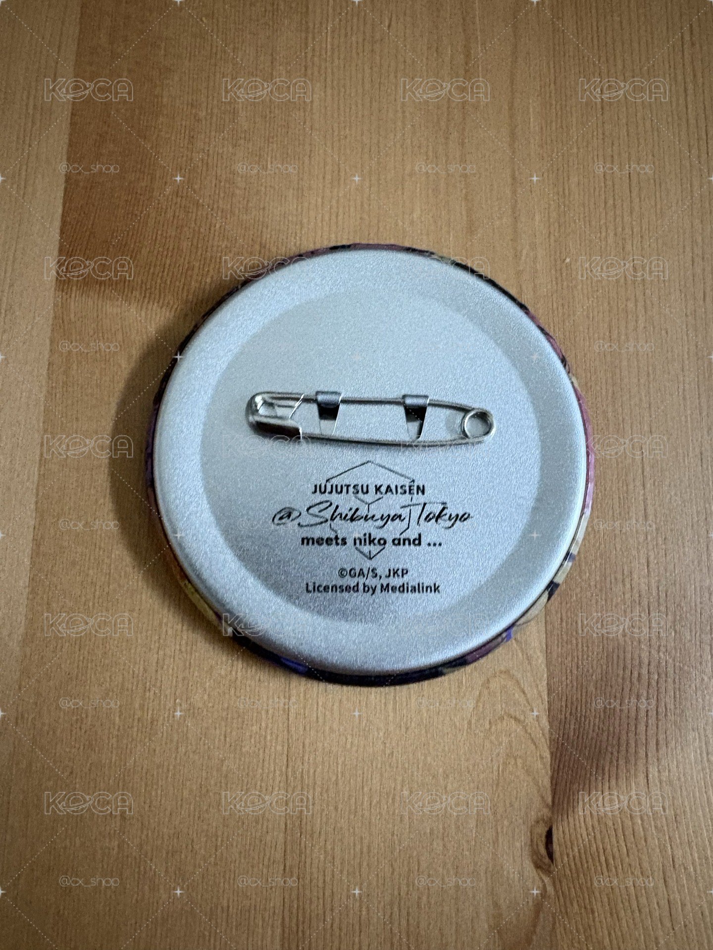 咒術迴戰 五條悟 聯名快閃店 盲抽徽章 胸章 澀谷事變 塗鴉風 台灣實體店購入