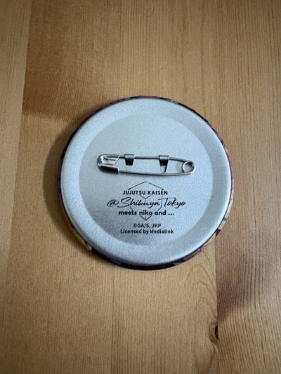 咒術迴戰 五條悟 聯名快閃店 盲抽徽章 胸章 澀谷事變 塗鴉風 台灣實體店購入
