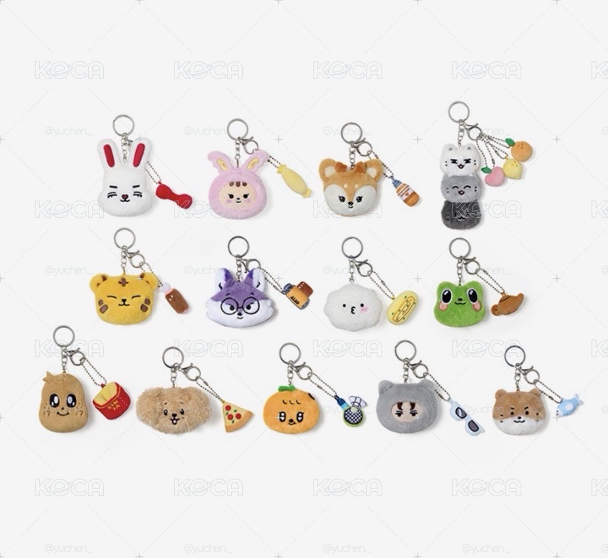 [MINITEEN] FACE PLUSH KEYRING