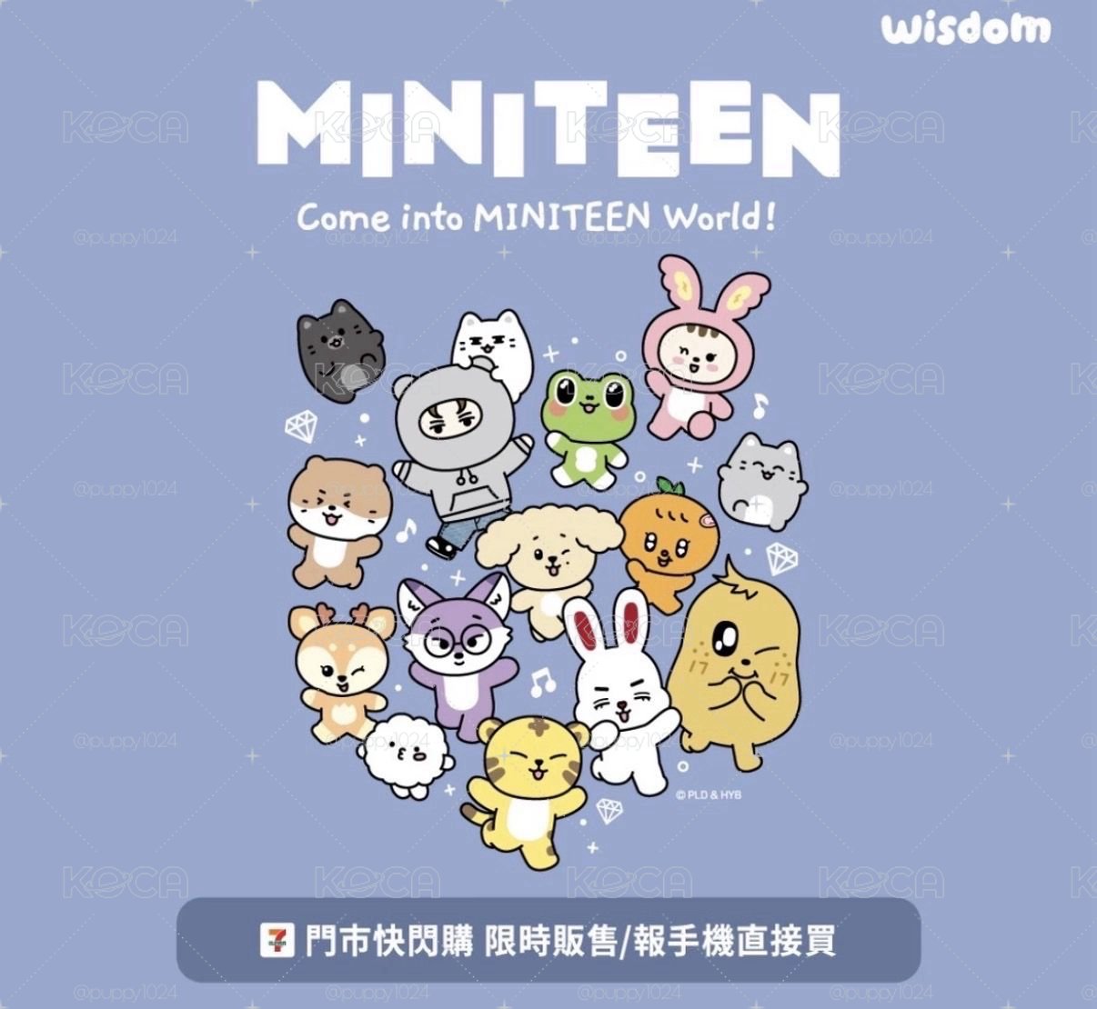 MINITEEN 全身徽章 
