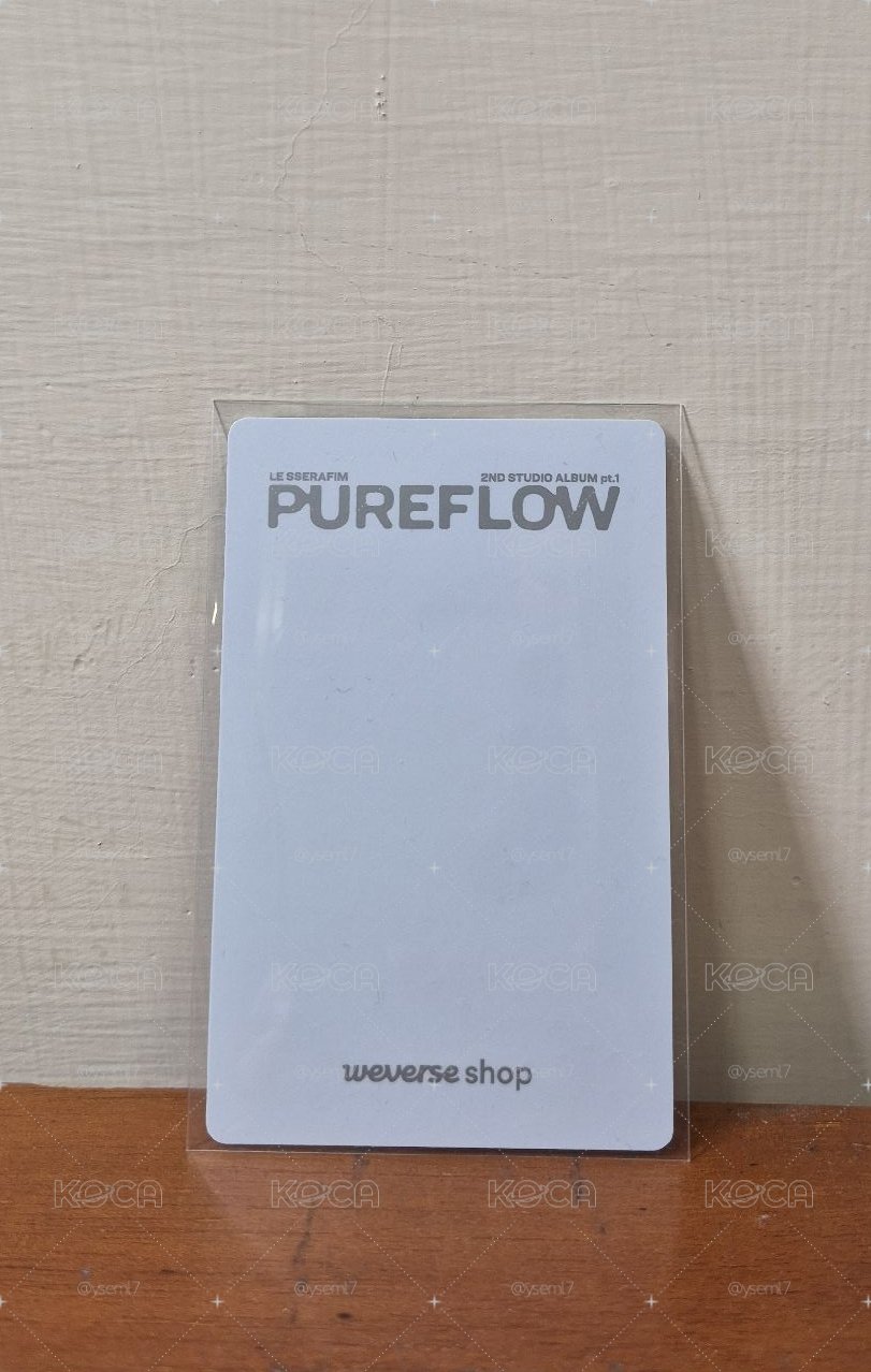 Pureflow wvs單封預售特典