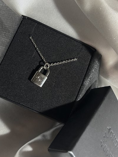迷二項鍊 古早物銀製項鍊