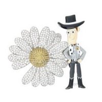 TOYSTORY 別針襟章 雛菊
