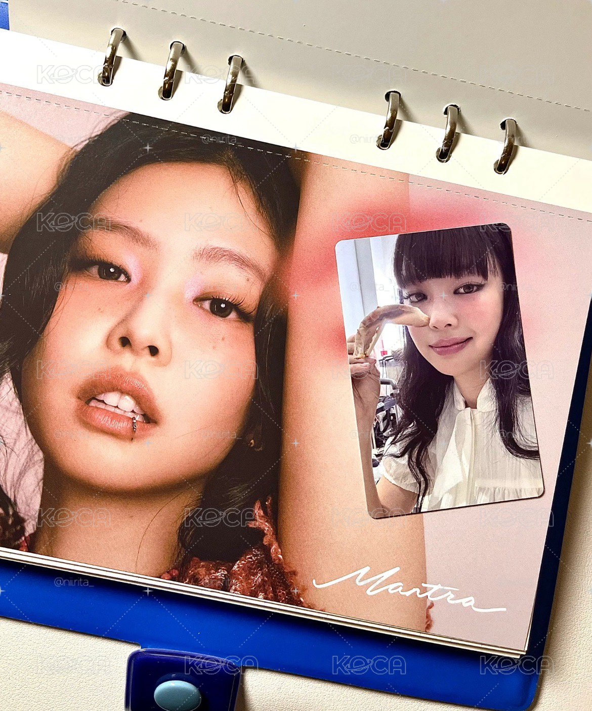 JENNIE漂亮女孩日記卡冊本