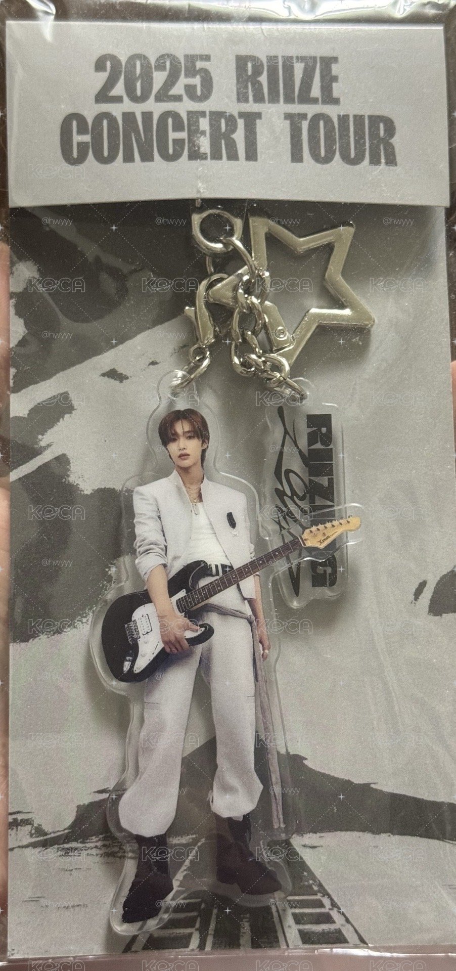 🎸RIIZE 元彬 場周吊飾 鑰匙圈 