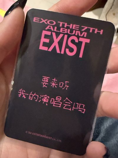 伯賢中文卡背