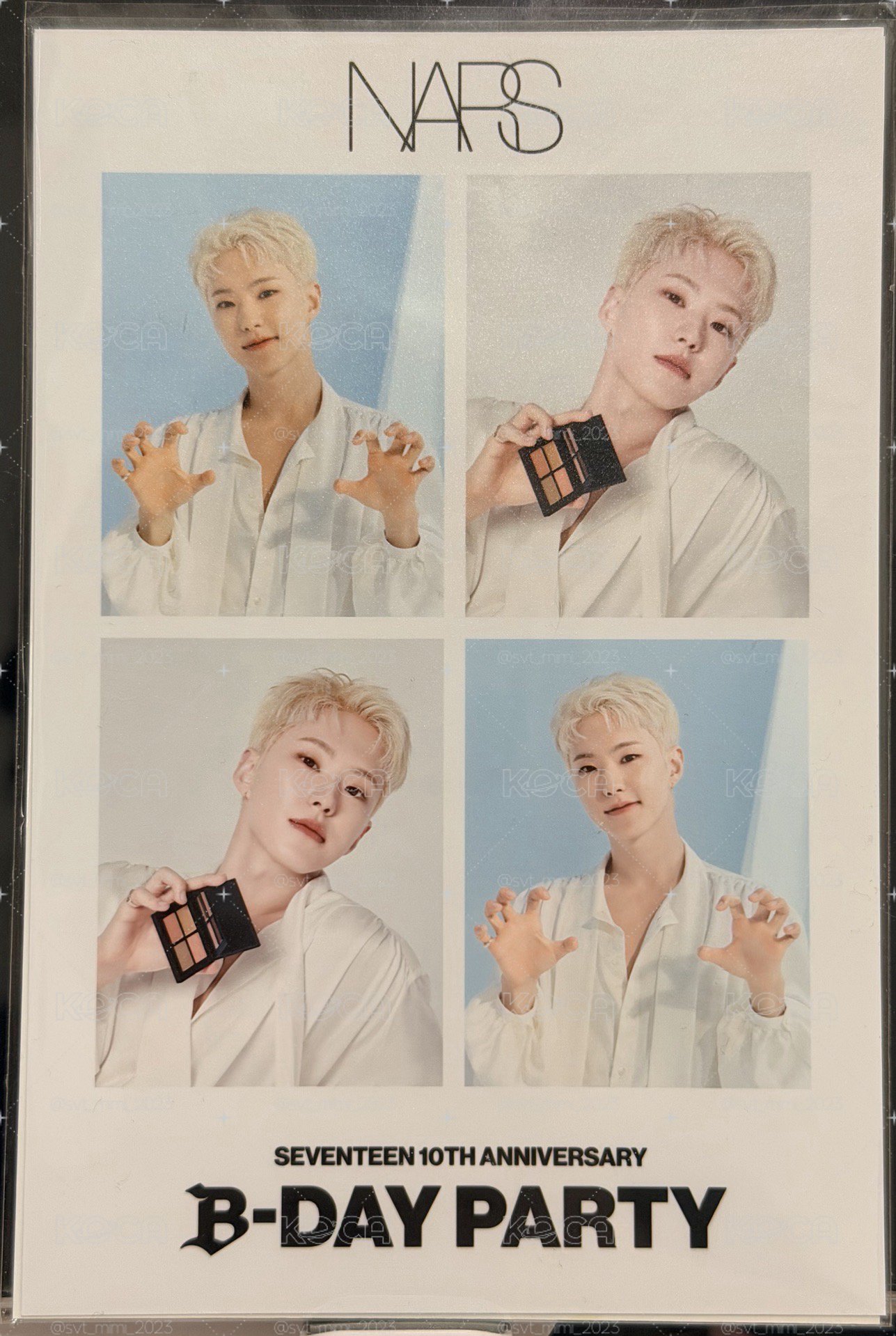 SEVENTEEN 💎HOSHI 代言 NARS 人生四格🐯