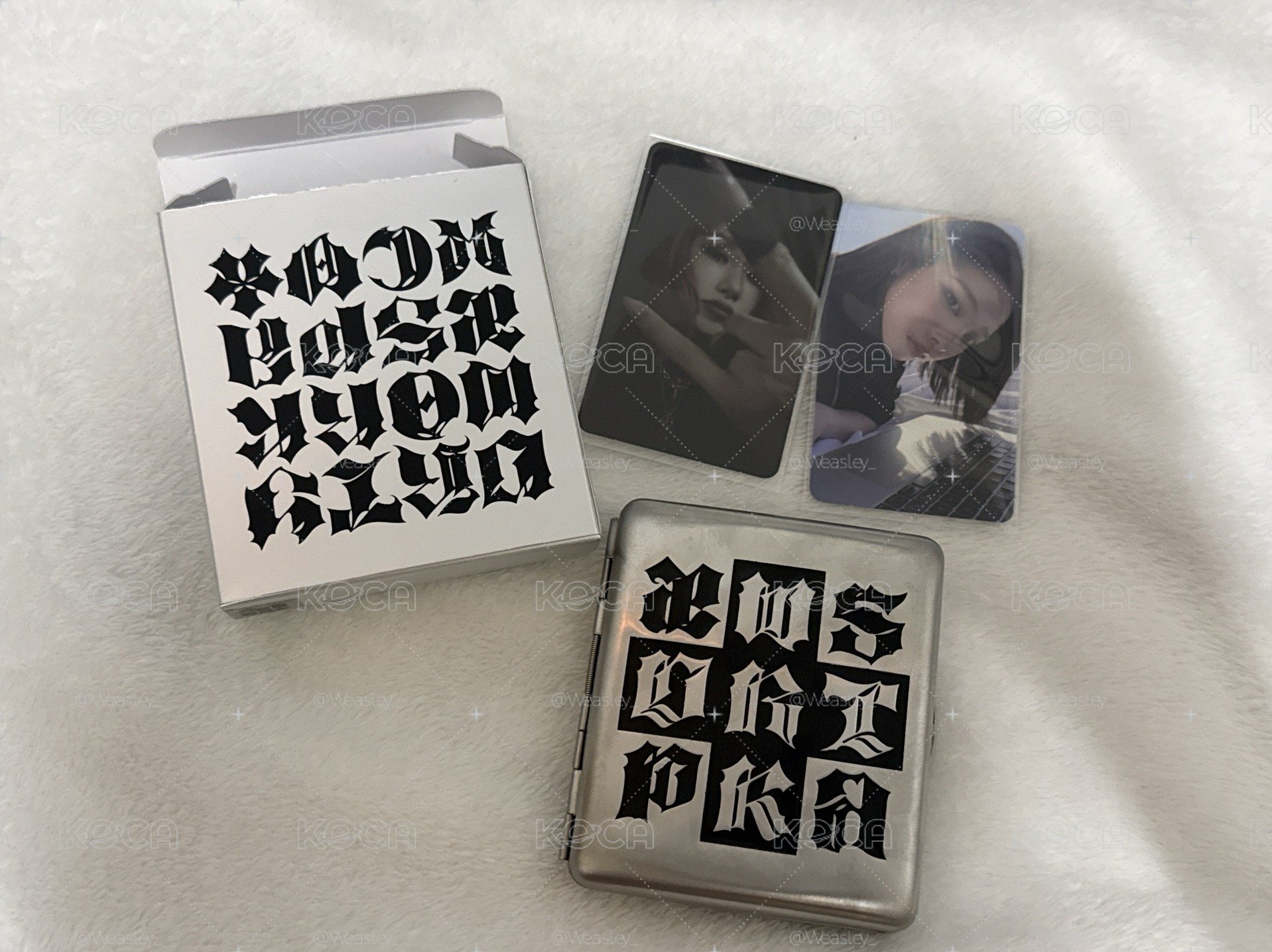 aespa Dirty work 銀色鐵盒 柚吉全專