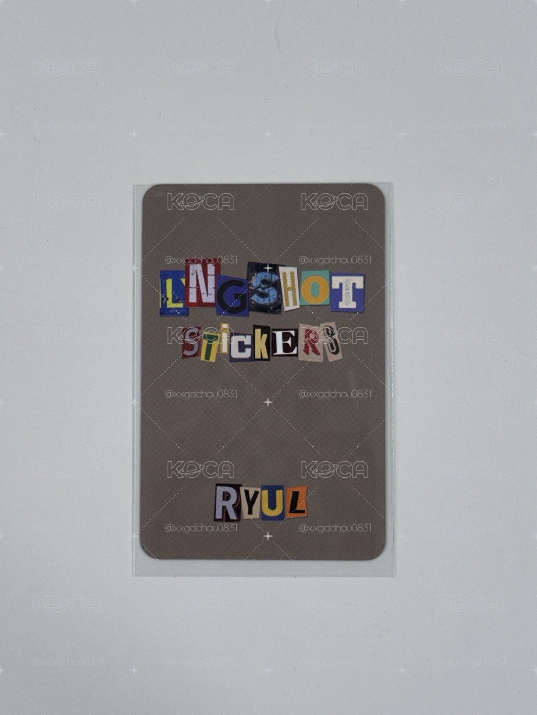 LNGSHOT｜貼紙書 小卡 金栗