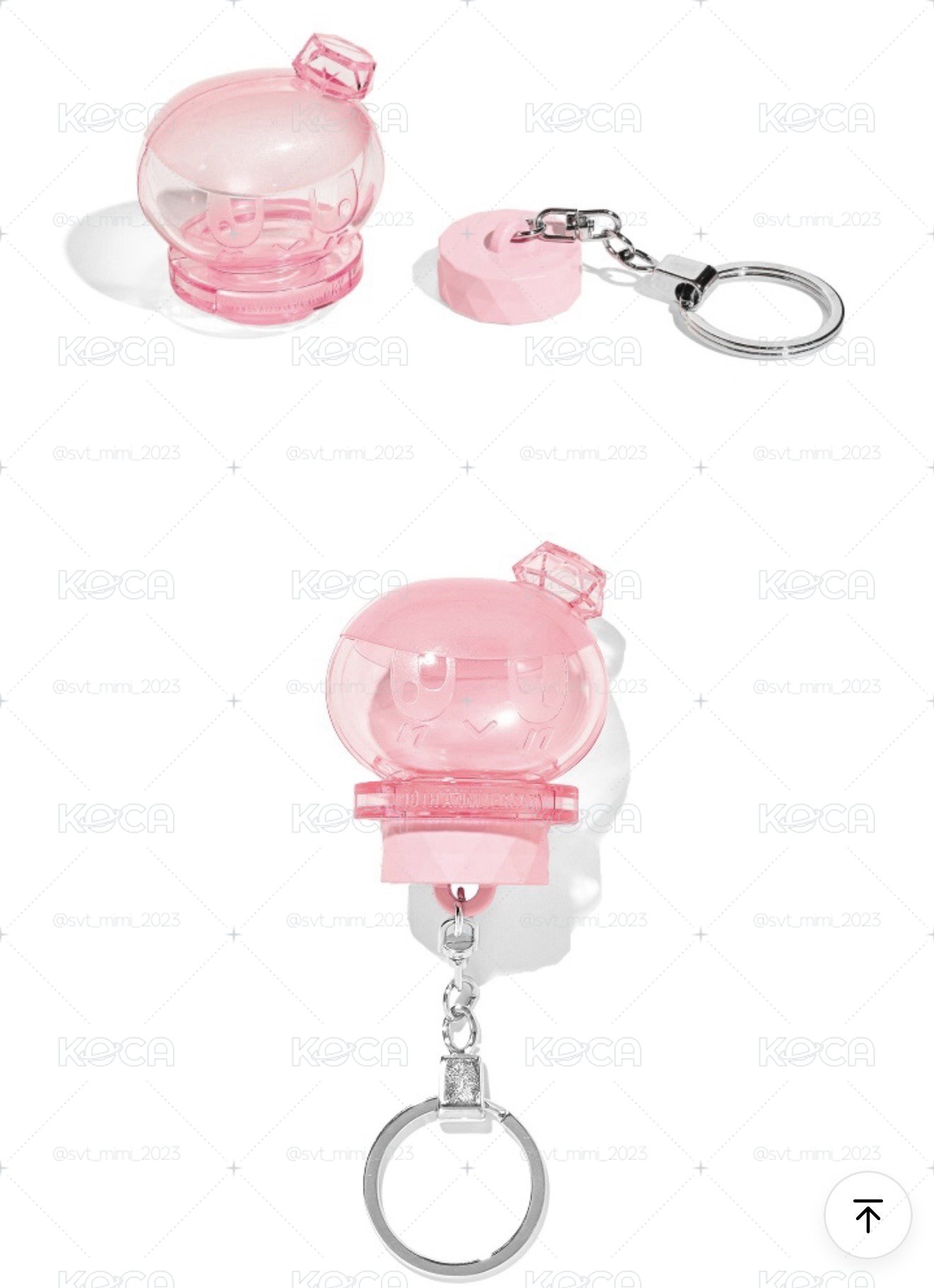 SEVENTEEN 💎日巡限定 官方手燈 鑰匙圈吊飾 蹦蹦替換芯/蹦蹦手燈頭（粉/JP🇯🇵）