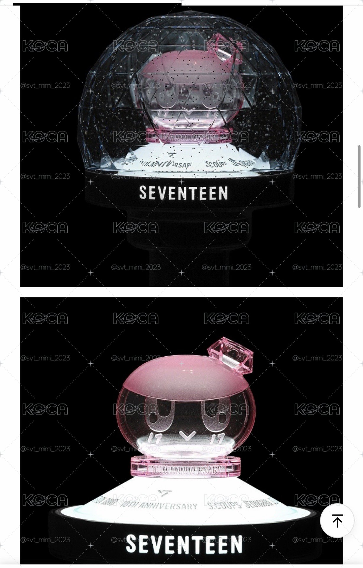 SEVENTEEN 💎日巡限定 官方手燈 鑰匙圈吊飾 蹦蹦替換芯/蹦蹦手燈頭（粉/JP🇯🇵）
