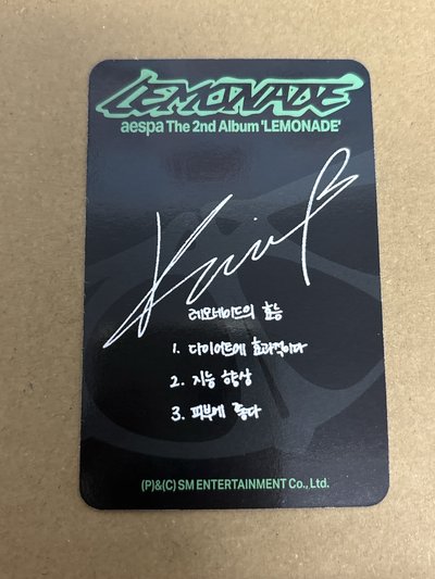LEMONADE P.O.S 專輯卡 