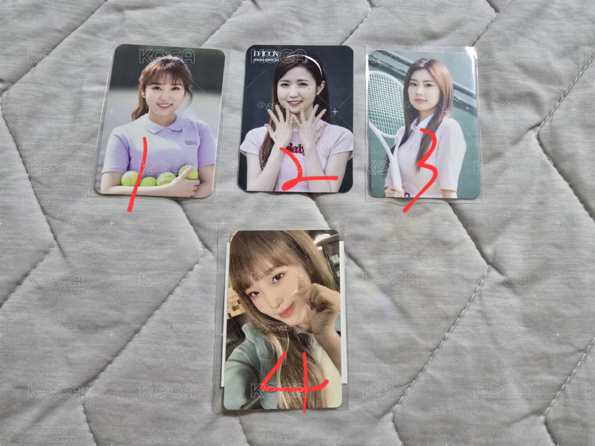 IZONE IZ*ONE 奈子 仁美 惠元 叡娜 網球卡 磁帶卡