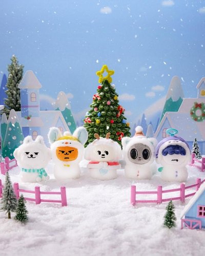 角巴兔雪人娃 寧 送小卡