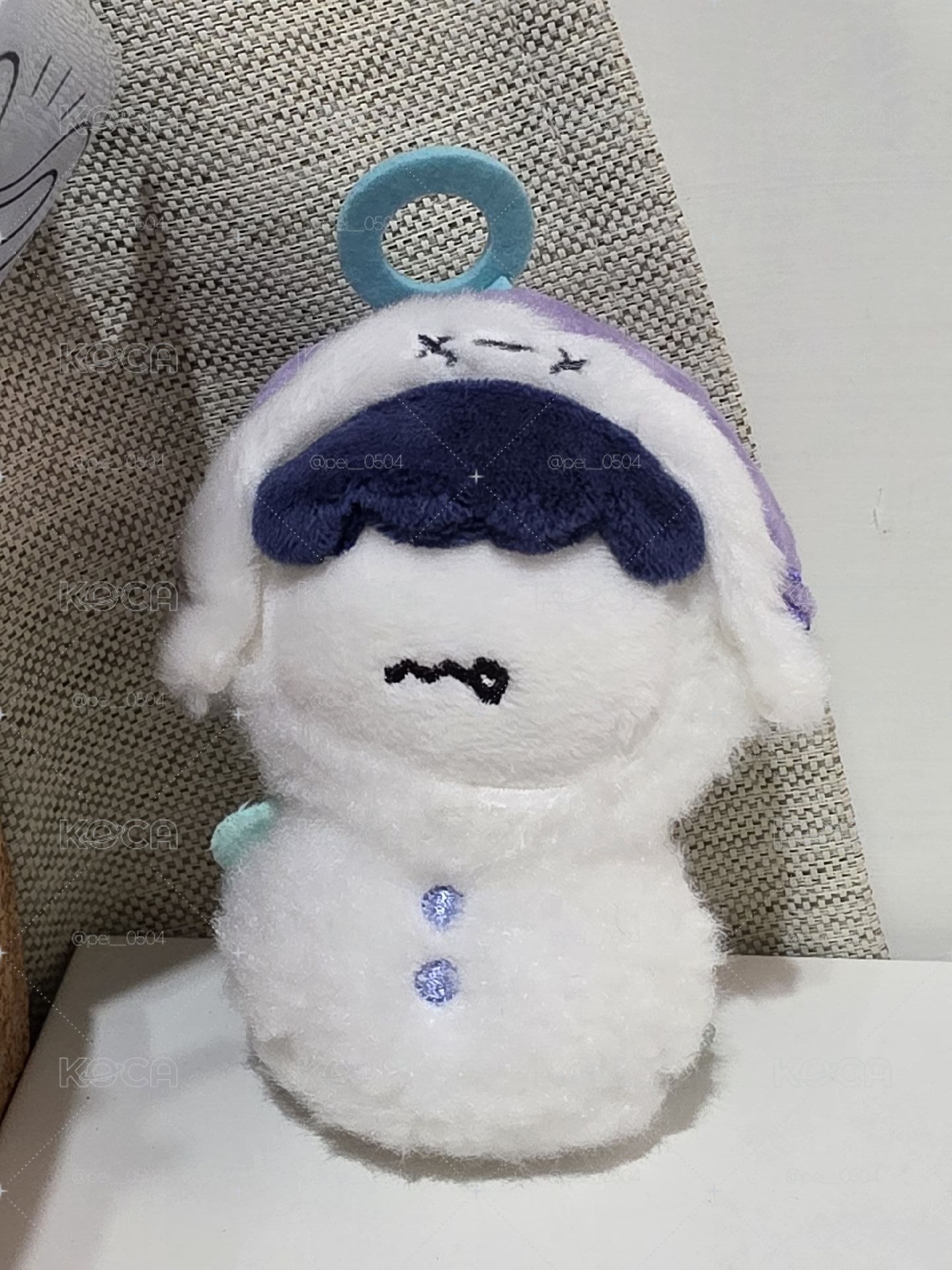 角巴兔雪人娃 寧 送小卡