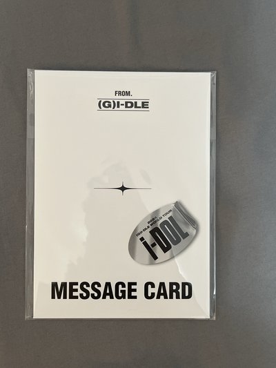 i-dle 世巡 訊息卡