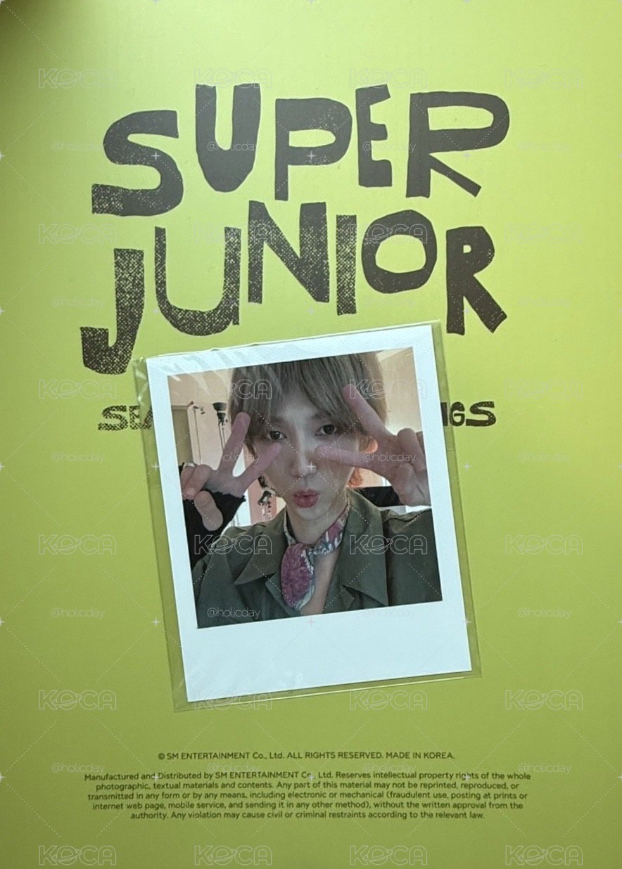 全新SUPER JUNIOR 稀有收藏 藝聲拍立得 2024年曆 拆售 SEASON’S GREETINGS 