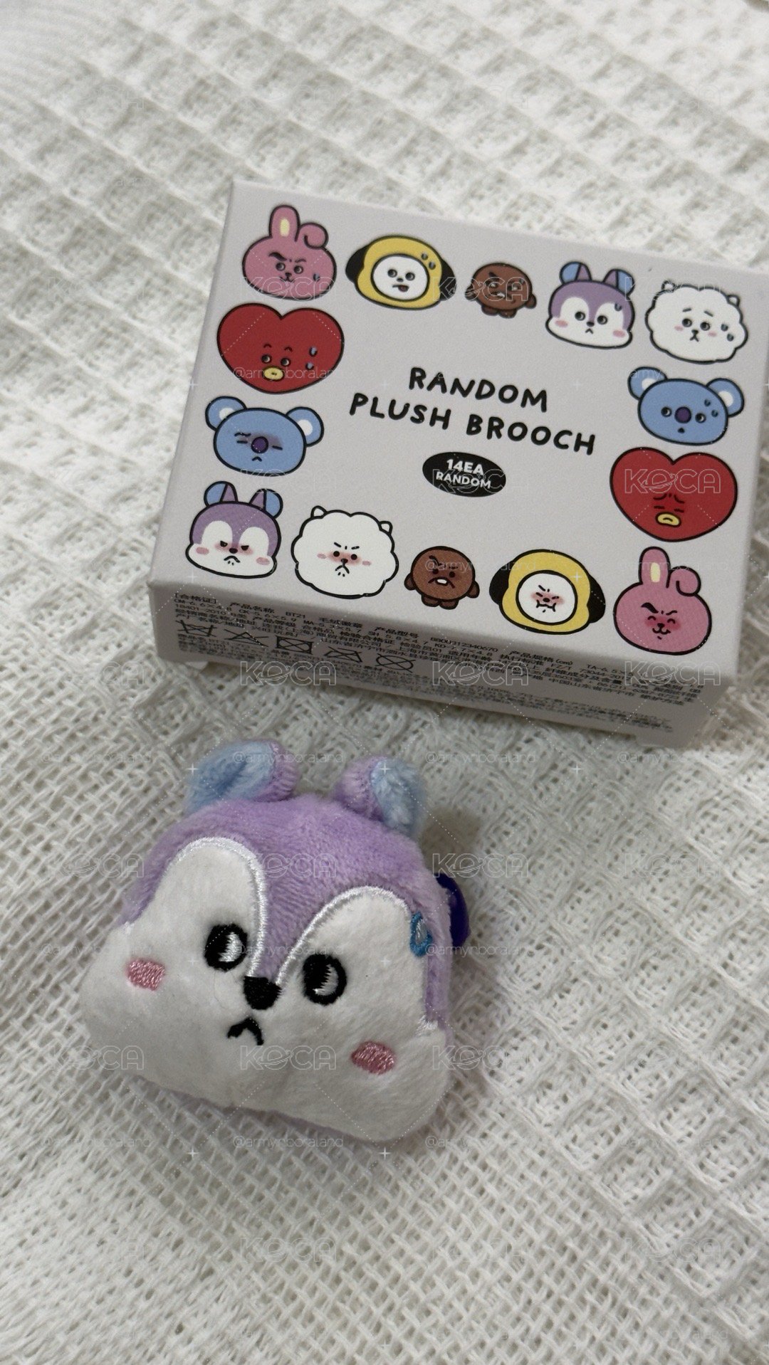 BT21 MANG別針盲盒 尷尬臉