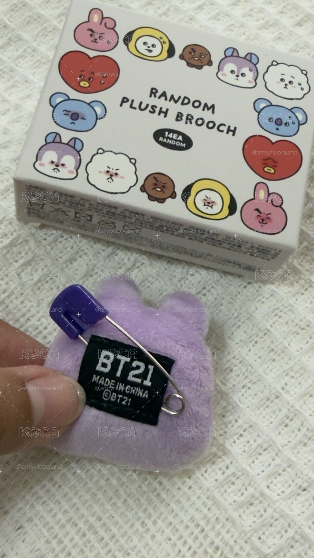 BT21 MANG別針盲盒 尷尬臉