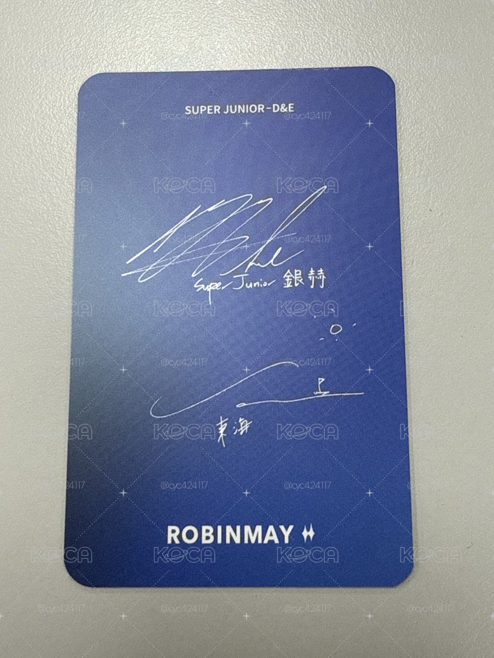 ROBINMAY赫海代言小卡（雙人）