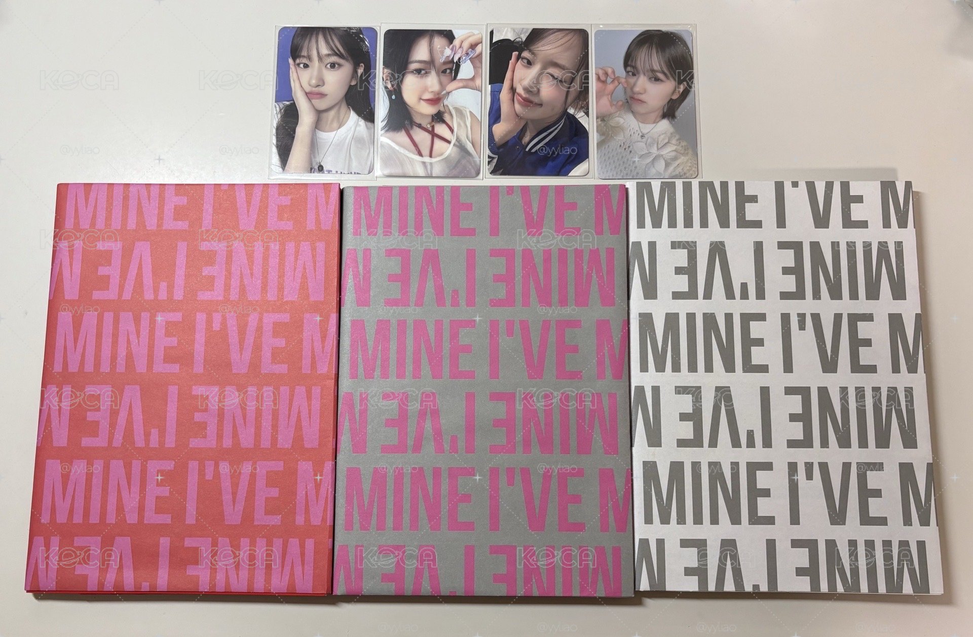 IVE MINE空專三本+安小卡四張（整圖250$）