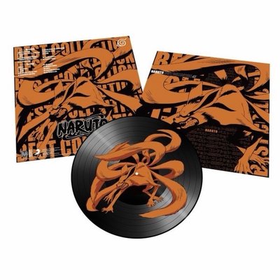 全球限量 V.A. - 火影忍者Naruto 動畫主題曲精選 圖膠 (九尾 Picture Disc LP)