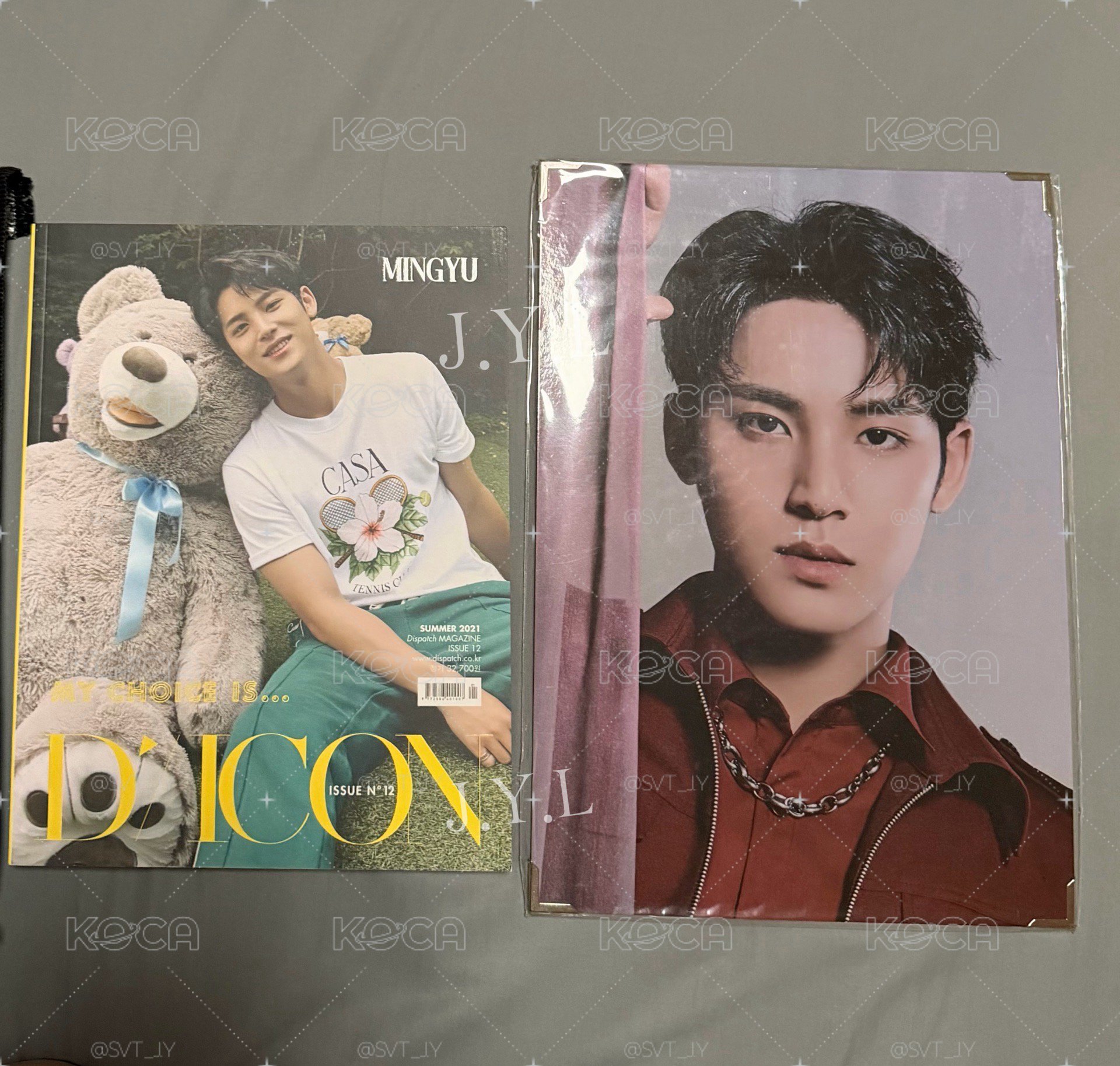 玟奎 一代生日禮+DICON 雜誌+POL大相框