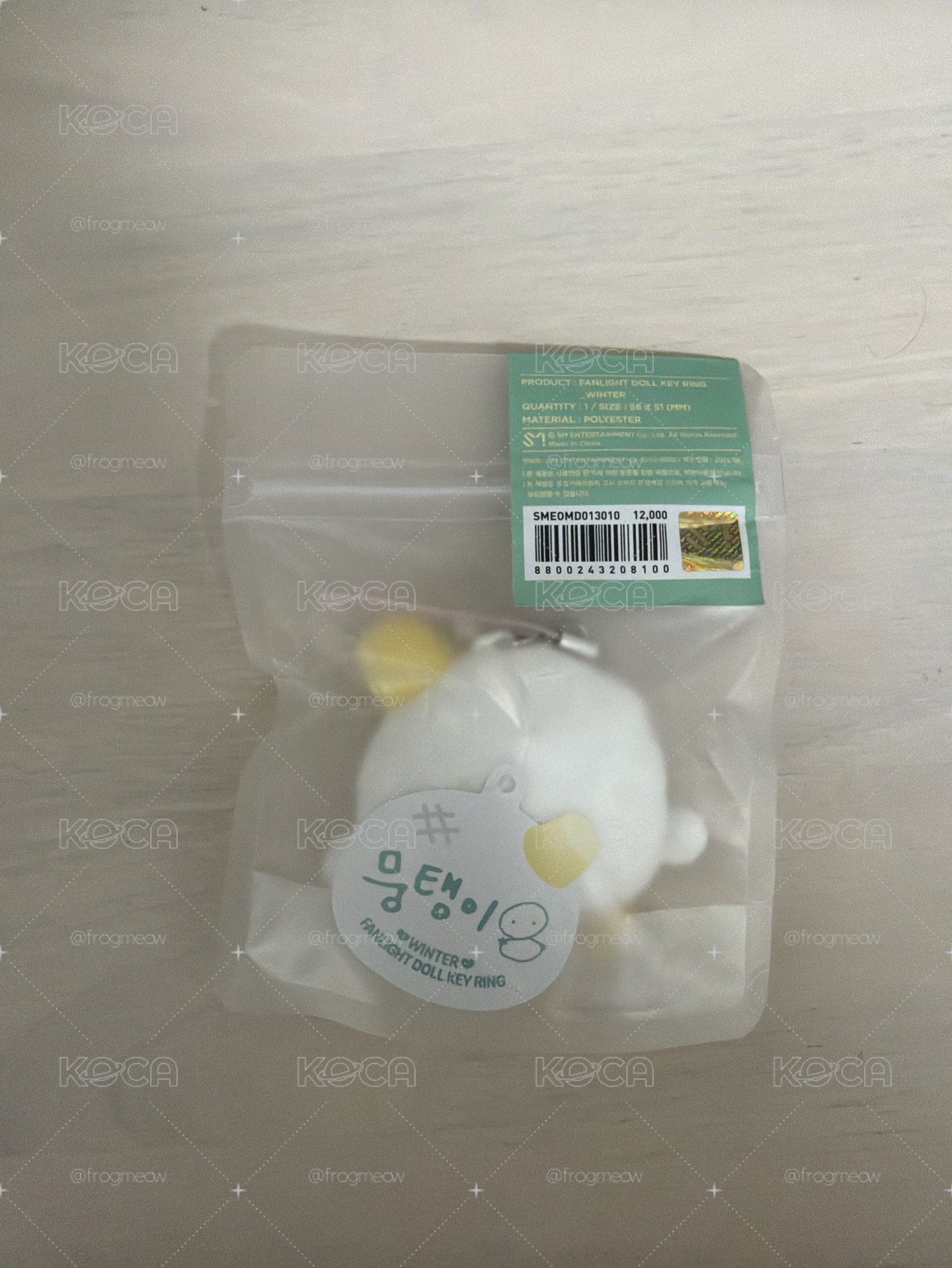 全新未拆冬手燈娃