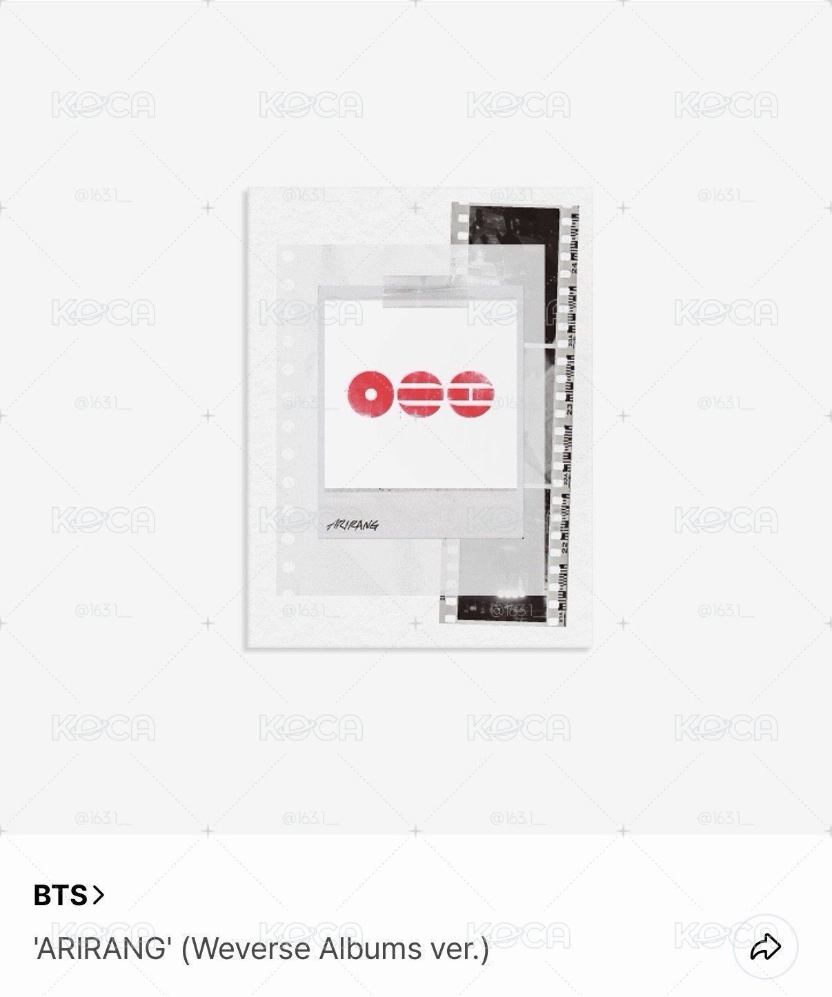 BTS 四代手燈／ARIRANG 專輯