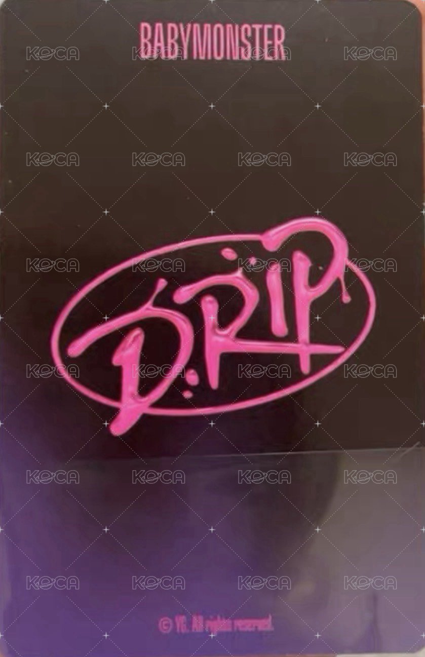 DRIP 仁寺洞快閃 4w 滿額卡  背面