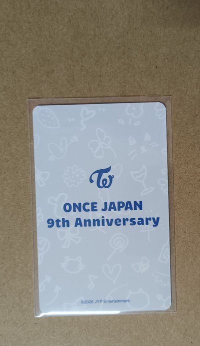 twice 日九週年子瑜卡冊卡